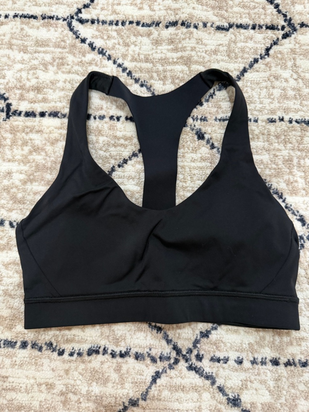 lululemon athletica Black Racerback Sports Bra